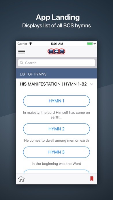 Emulate iPhone app BCS Hymnary using MyAndroid Emulate iPhone app BCS Hymnary using MyAndroid