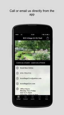 Emulate Android APK BCS Village 21 RV Park