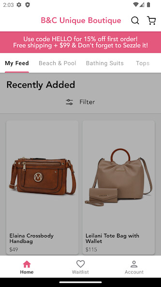 Run android online APK B&C Unique Boutique from MyAndroid or emulate B&C Unique Boutique using MyAndroid