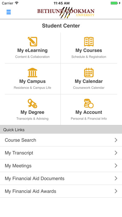 Emulate iPhone app B-CU Official using MyAndroid
