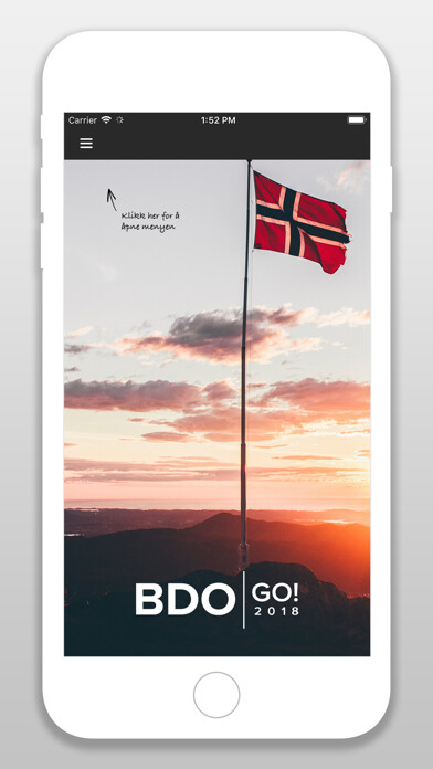 Emulate iPhone app BDO Norge Events using MyAndroid