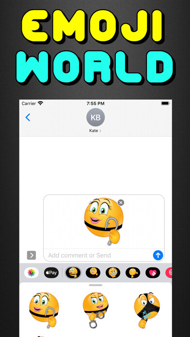 Emulate iPhone app BDSM Emojis 5 using MyAndroid