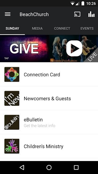 Emulate iPhone app Beach Church using MyAndroid Emulate iPhone app Beach Church using MyAndroid