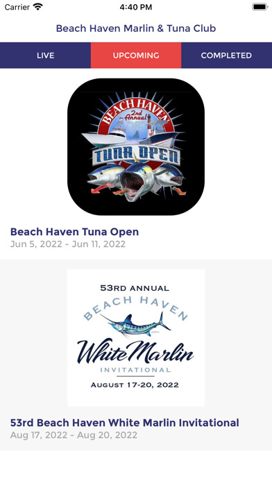 Emulate iPhone app Beach Haven Marlin & Tuna Club using MyAndroid