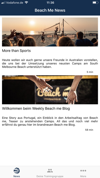 Emulate iPhone app Beach me using MyAndroid