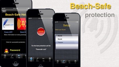 Emulate iPhone app Beach Safe - Emergency Alert when Device is moved without authorization using MyAndroid