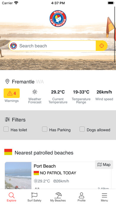 Emulate iPhone app Beachsafe using MyAndroid Emulate iPhone app Beachsafe using MyAndroid