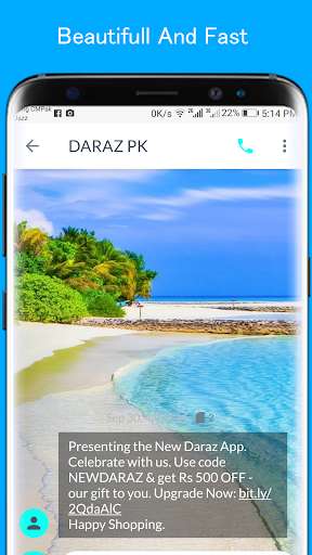 Run android online APK Beach SMS Theme from MyAndroid or emulate Beach SMS Theme using MyAndroid