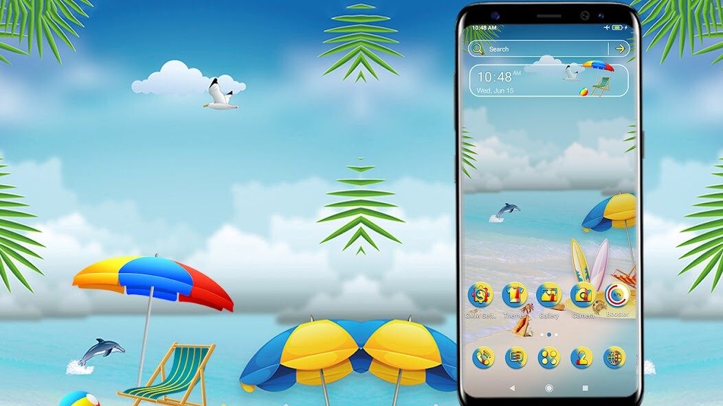 Run android online APK Beach Theme Launcher from MyAndroid or emulate Beach Theme Launcher using MyAndroid