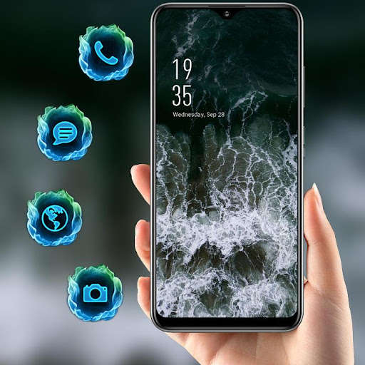 Run android online APK Beach theme Sea water splash from MyAndroid or emulate Beach theme Sea water splash using MyAndroid