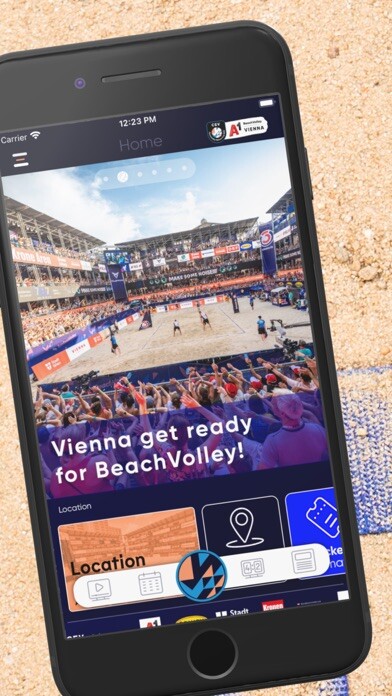 Emulate iPhone app Beach Vienna using MyAndroid