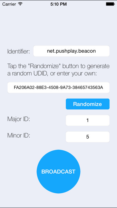 Emulate iPhone app Beaconator using MyAndroid Emulate iPhone app Beaconator using MyAndroid