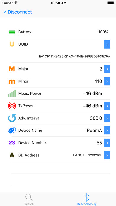 Emulate iPhone app BeaconDeploy using MyAndroid