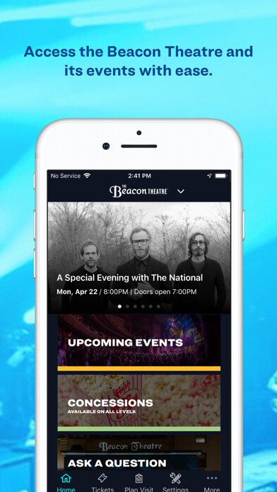 Emulate iPhone app Beacon Theatre, Official App using MyAndroid
