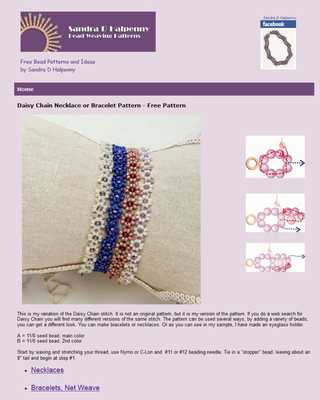 Emulate Android APK Beaded Daisy Net Bracelet