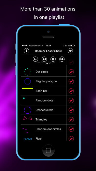 Emulate iPhone app beamerlasershow using MyAndroid Emulate iPhone app beamerlasershow using MyAndroid