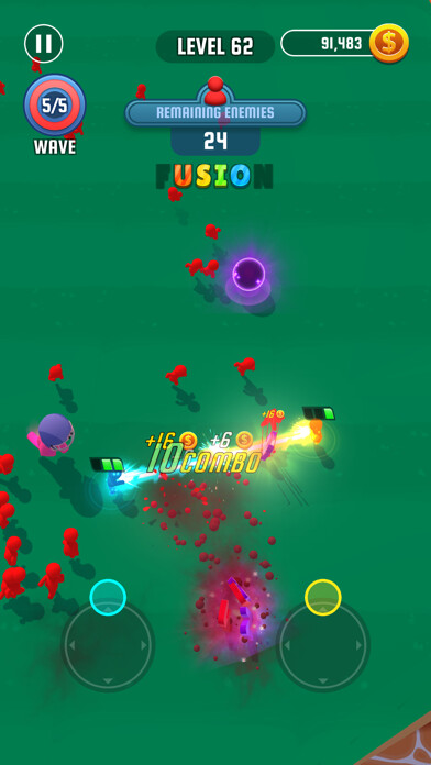 Emulate iPhone app Beam Fight using MyAndroid