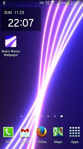 Emulate Android APK Beam Waves Live Wallpaper Free