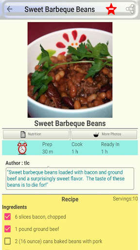 Run android online APK Bean Dish Recipes from MyAndroid or emulate Bean Dish Recipes using MyAndroid