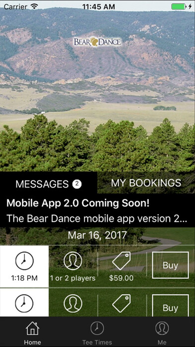 Emulate iPhone app Bear Dance Golf Tee Times using MyAndroid Emulate iPhone app Bear Dance Golf Tee Times using MyAndroid