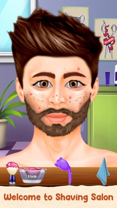 Emulate iPhone app Beard Salon Hair Cutting Game using MyAndroid Emulate iPhone app Beard Salon Hair Cutting Game using MyAndroid