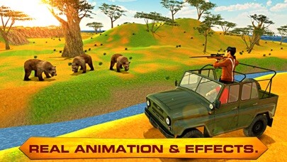 Emulate iPhone app Bear hunter – safari hunting & shooting simulator using MyAndroid