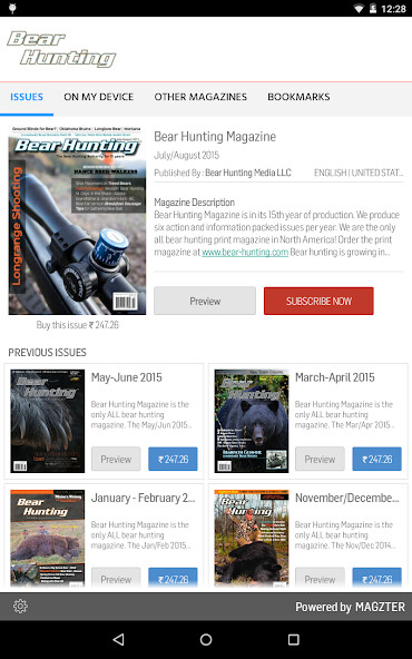 Run android online APK Bear Hunting Magazine from MyAndroid or emulate Bear Hunting Magazine using MyAndroid