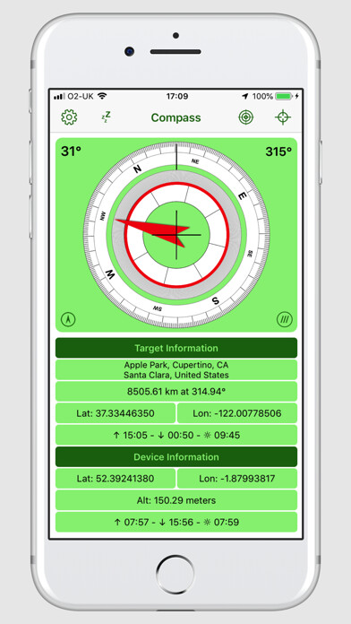 Emulate iPhone app Bearing Compass using MyAndroid Emulate iPhone app Bearing Compass using MyAndroid