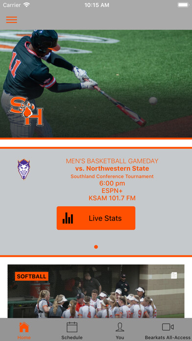 Emulate iPhone app Bearkat Sports using MyAndroid Emulate iPhone app Bearkat Sports using MyAndroid