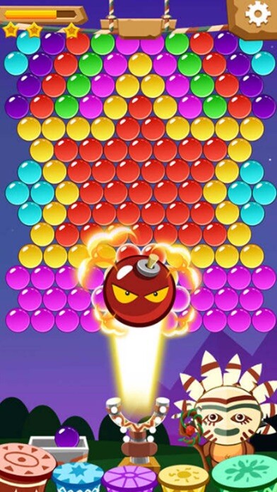 Emulate iPhone app Bear Pop - Bubble game using MyAndroid