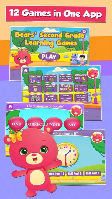 Emulate iPhone app Bears Second Grade Games using MyAndroid