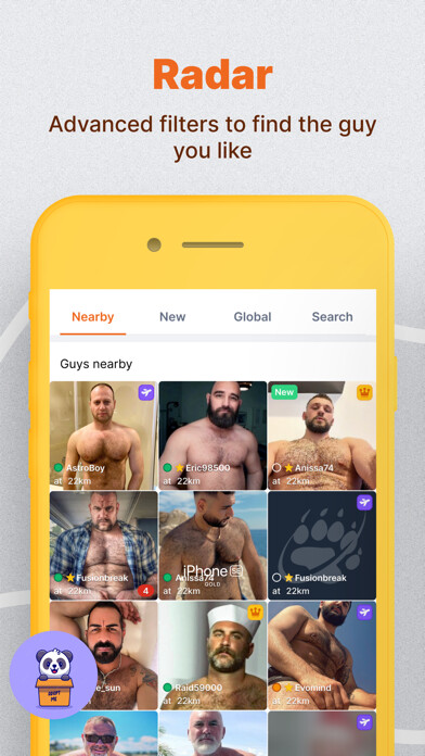 Emulate iPhone app bearwww Gay Bear using MyAndroid