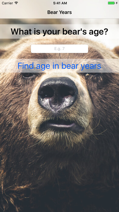 Emulate iPhone app Bear Years - Fun For Kids! using MyAndroid
