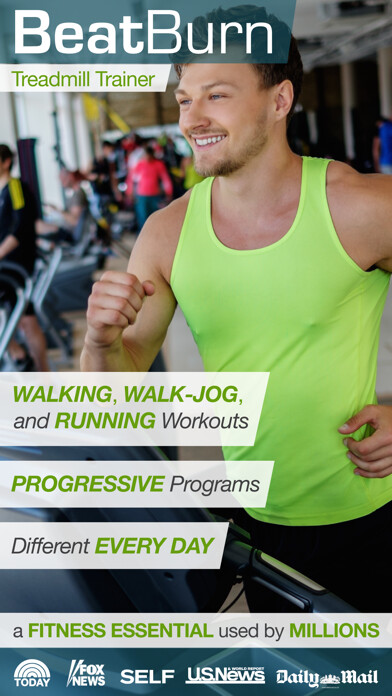 Emulate iPhone app BeatBurn Treadmill Trainer - Walking, Running, and Jogging Workouts using MyAndroid