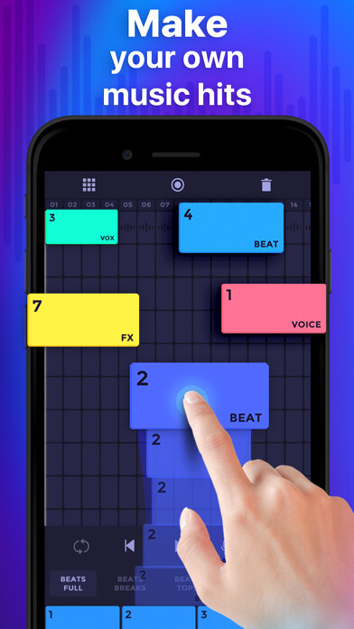 Emulate iPhone app Beat Layers: Music, Beat Maker using MyAndroid