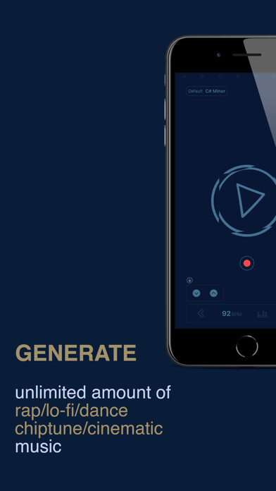 Emulate iPhone app Beatly - music generator using MyAndroid Emulate iPhone app Beatly - music generator using MyAndroid