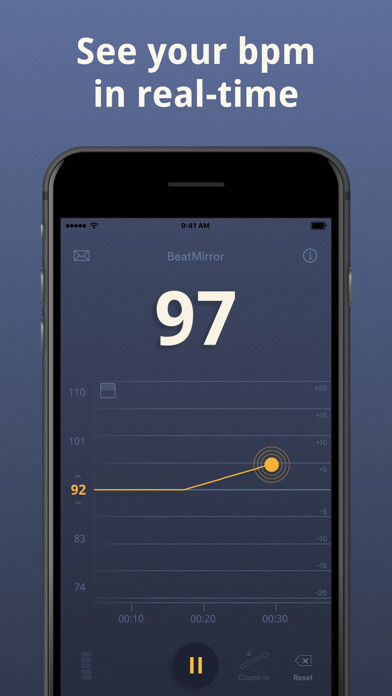 Emulate iPhone app BeatMirror: Track BPM using MyAndroid Emulate iPhone app BeatMirror: Track BPM using MyAndroid