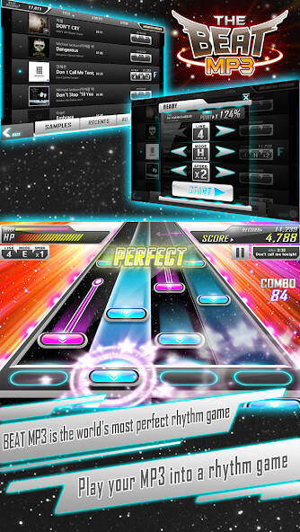 Emulate iPhone app BEAT MP3 - Rhythm Game using MyAndroid Emulate iPhone app BEAT MP3 - Rhythm Game using MyAndroid
