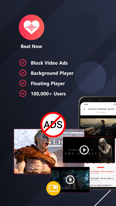 Emulate iPhone app Beat Now - Music & Video Play using MyAndroid