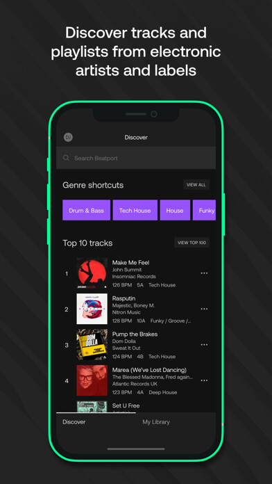Emulate iPhone app Beatport - Music for DJs using MyAndroid Emulate iPhone app Beatport - Music for DJs using MyAndroid