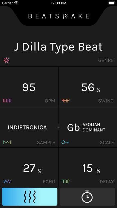 Emulate iPhone app BeatShake: For Music Producers using MyAndroid