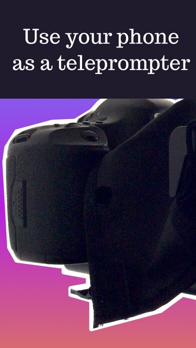 Emulate iPhone app BeatSheet HUD - Teleprompter using MyAndroid