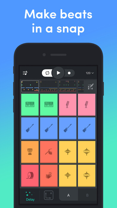 Emulate iPhone app Beat Snap - Music & Beat Maker using MyAndroid Emulate iPhone app Beat Snap - Music & Beat Maker using MyAndroid