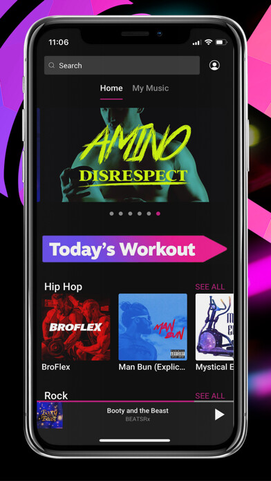 Emulate iPhone app BeatsRx using MyAndroid