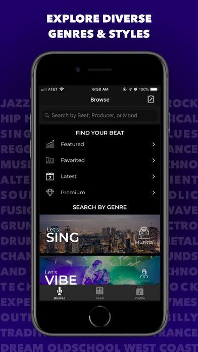 Emulate iPhone app BeatStyle: Explore Beats & Rap using MyAndroid Emulate iPhone app BeatStyle: Explore Beats & Rap using MyAndroid