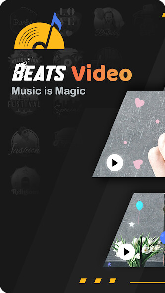 Run android online APK Beats Video : Music Video Maker With Effects from MyAndroid or emulate Beats Video : Music Video Maker With Effects using MyAndroid