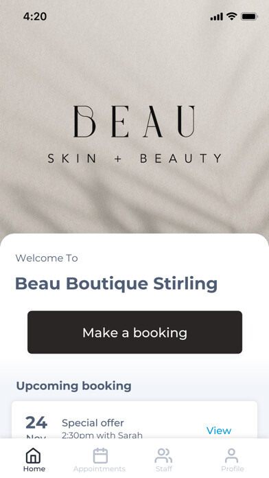 Emulate iPhone app Beau Skin & Beauty using MyAndroid Emulate iPhone app Beau Skin & Beauty using MyAndroid