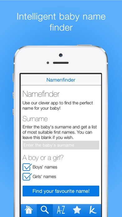 Emulate iPhone app Beautiful Baby Names using MyAndroid