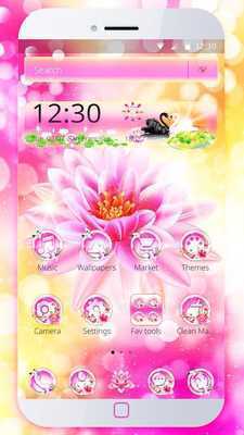 Emulate Android APK Beautiful Pink Lotus Theme