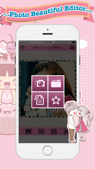 Emulate iPhone app Beautiful Sticker - photo editor camera plus for your using MyAndroid Emulate iPhone app Beautiful Sticker - photo editor camera plus for your using MyAndroid